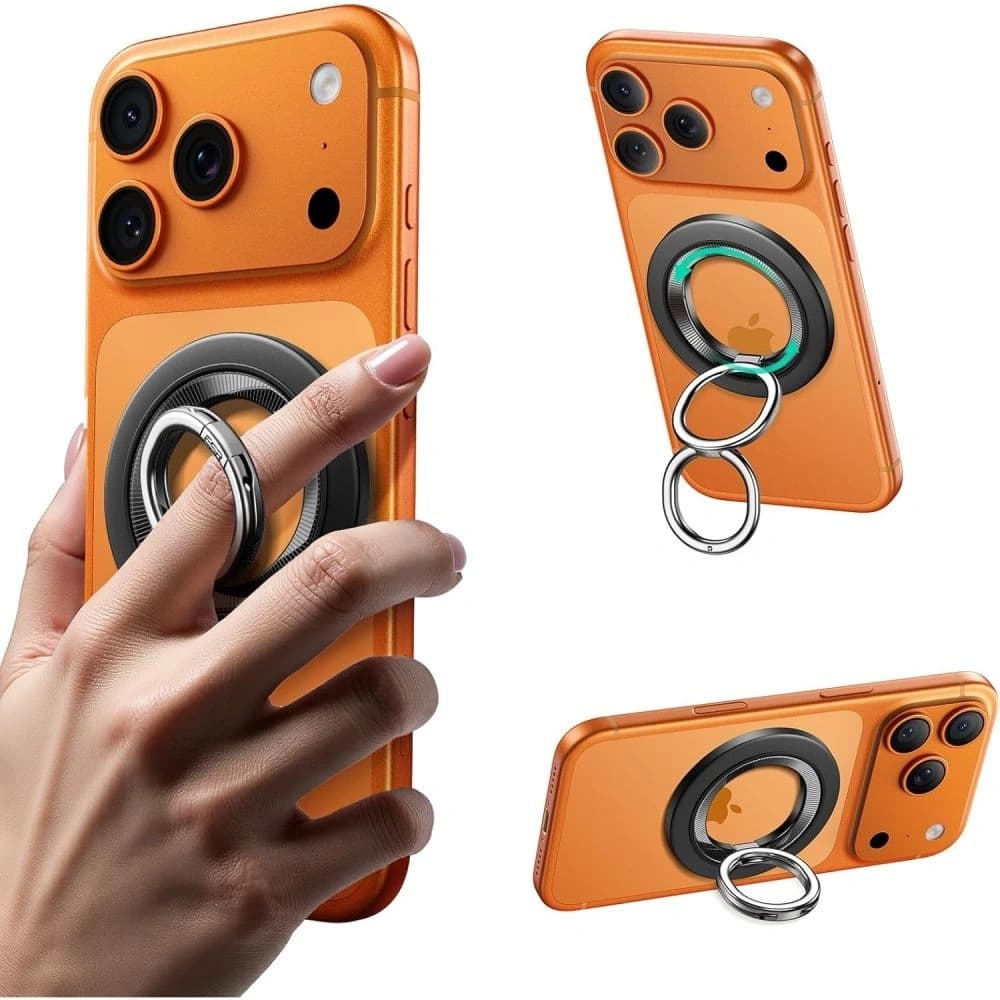 ESR Magnetic 360 Halolock MagSafe Phone Ring Black - 1