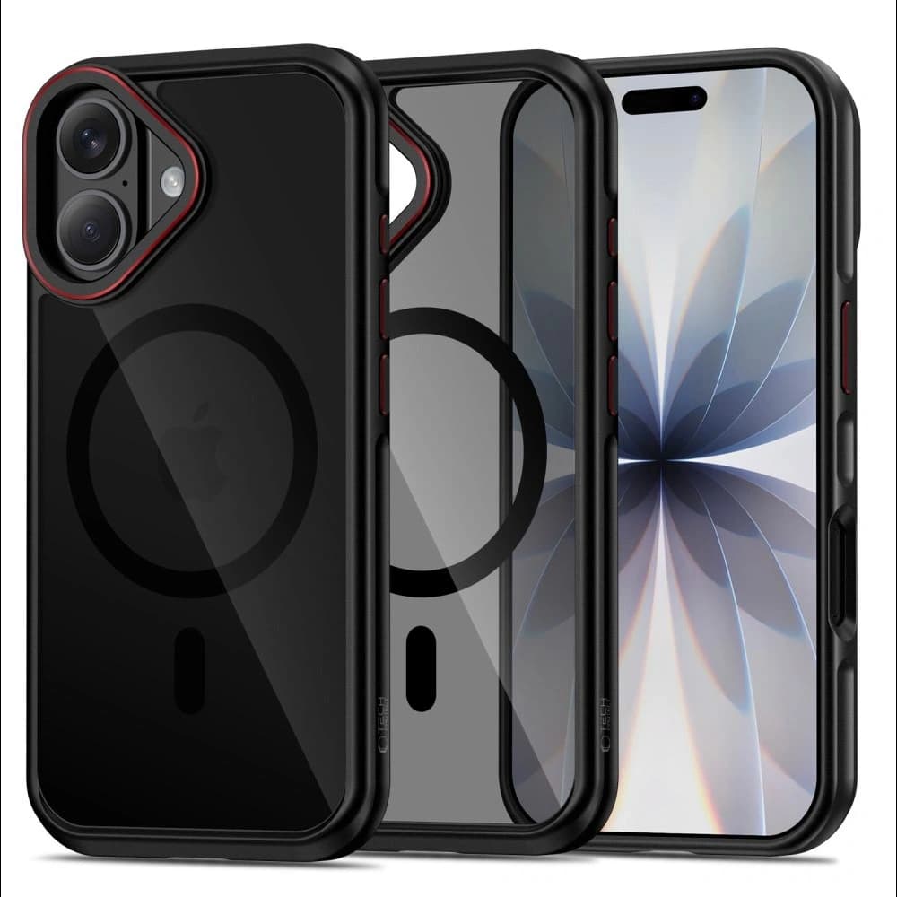 Tech-Protect MagHybrid MagSafe Apple iPhone 17 Black/red - 1