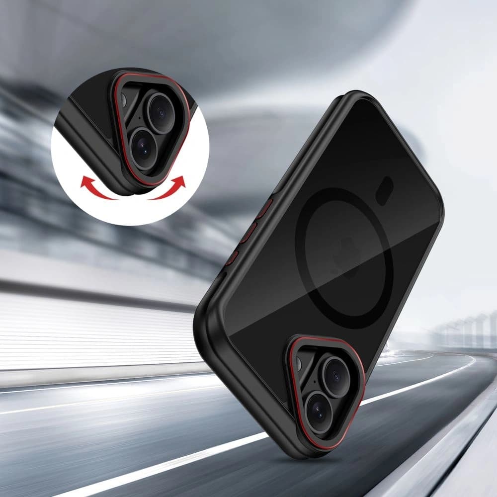 Tech-Protect MagHybrid MagSafe Apple iPhone 17 Black/red - 6