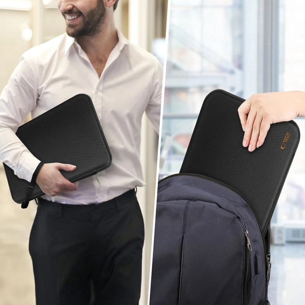 Tech-Protect Hardpouch Laptop 15-16 Černá/oranžová - 10