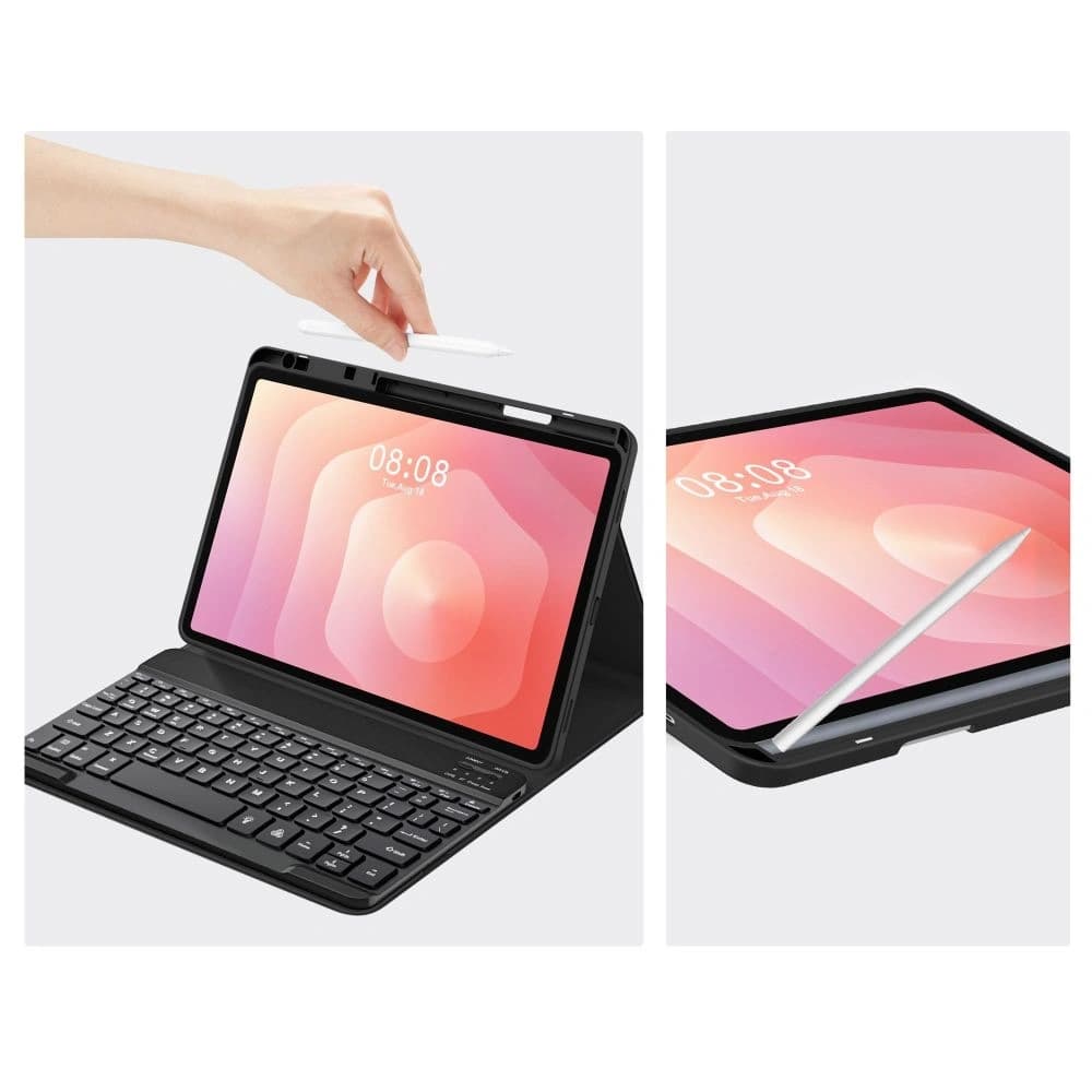 Tech-Protect Smartcase Toll + Billentyűzet Samsung Galaxy Tab S11 11.0 X730 / X736b Fekete - 6