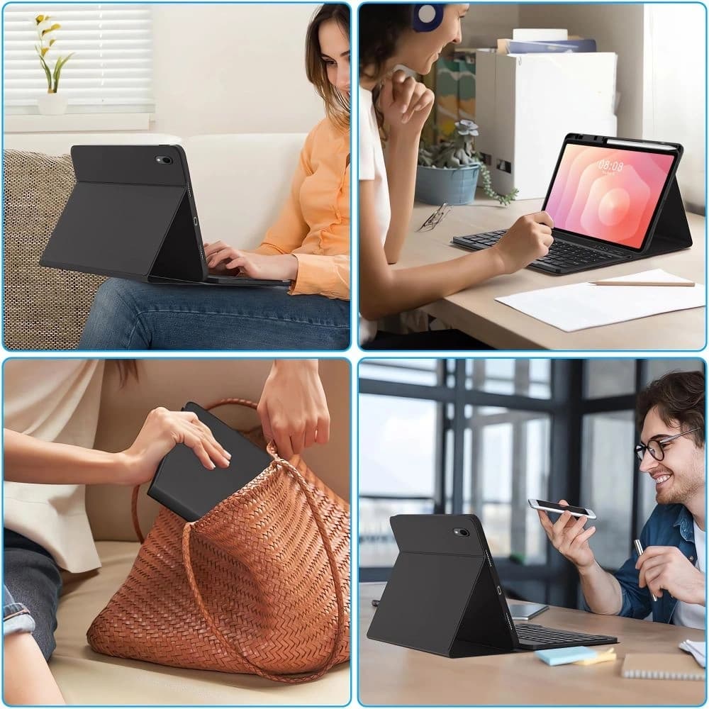 Tech-Protect Smartcase Toll + Billentyűzet Samsung Galaxy Tab S11 11.0 X730 / X736b Fekete - 9