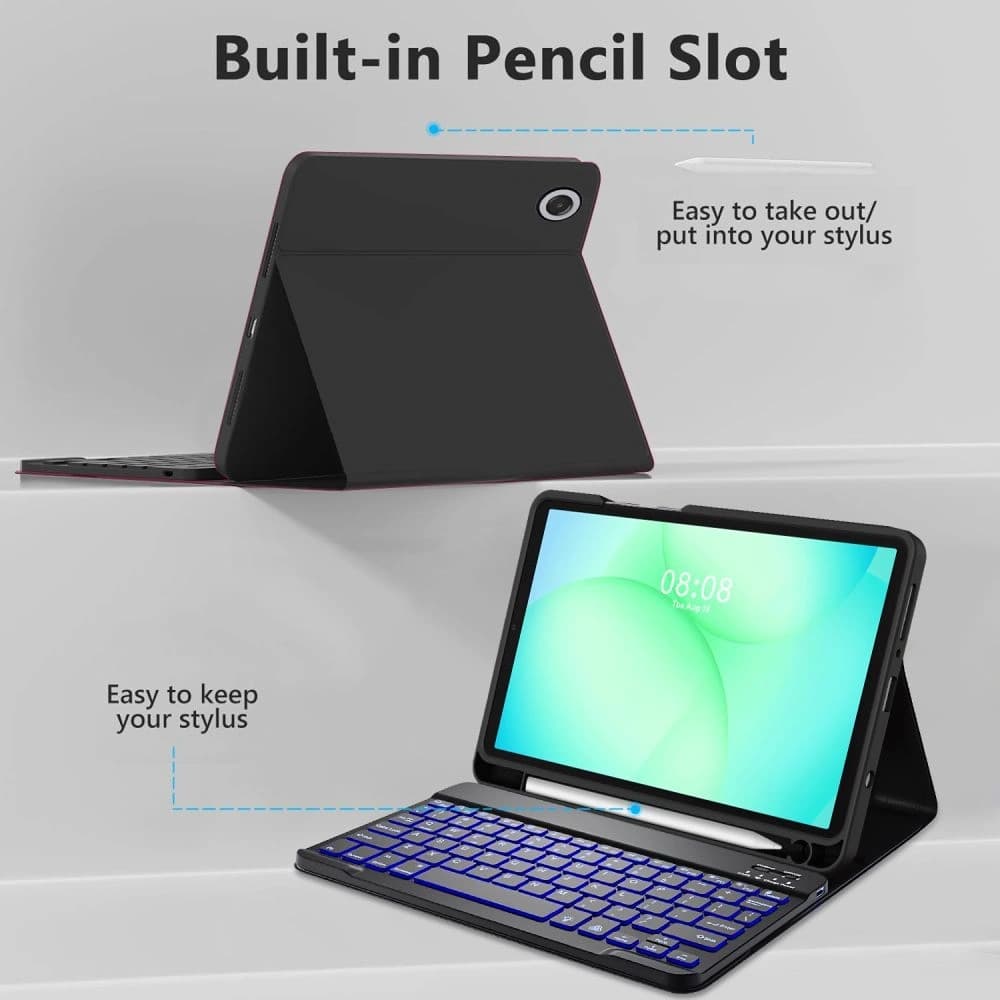 Tech-Protect Smartcase Pen + Keyboard Samsung Galaxy Tab A9 / A11 8.7 X110 / X115 / X133 / X135 Black - 4