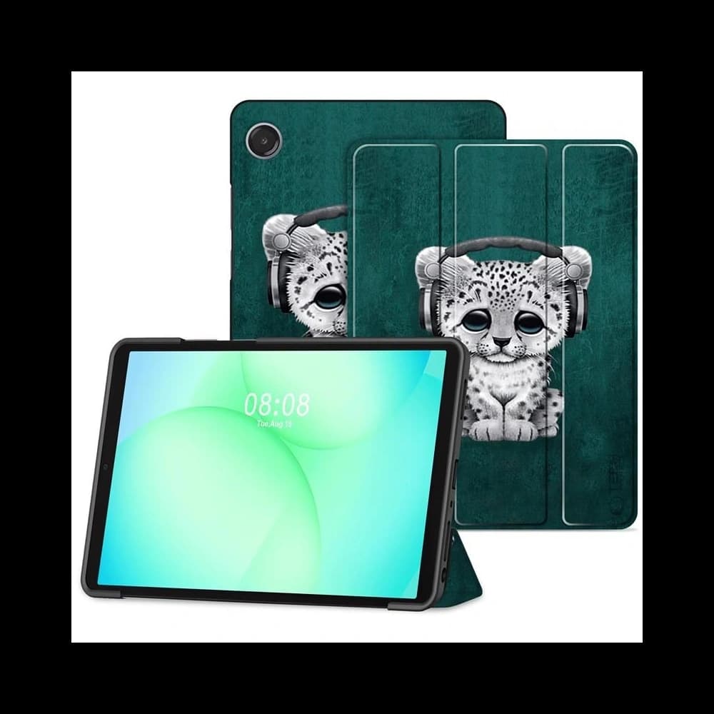 Tech-Protect Smartcase Samsung Galaxy Tab A9 / A11 8.7 X110 / X115 / X133 / X135 Szomorú Macska - 1