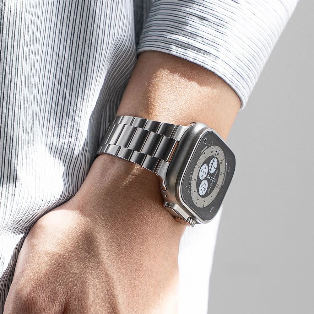 Ringke Metal One Air Apple Watch 8 / 9 / 10 / 11 / SE / Ultra 44/45/46/49mm Argintiu - 4