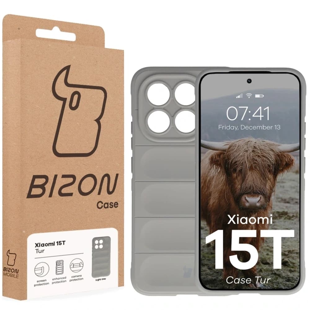 Bizon Case Tur Xiaomi 15T világosszürke - 8