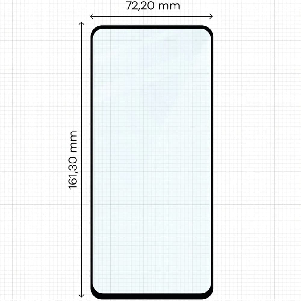 Bizon Glass Edge Duo Motorola Moto G15 / G15 Power / G05 / E15 / G56 5G black frame [2 PACK] - 2