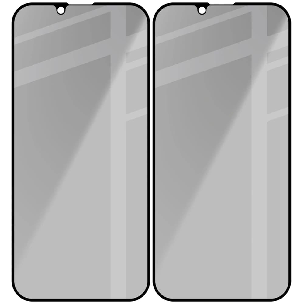 Bizon Glass Edge Shadow Duo Apple iPhone 16e / 14 / 13 Pro / 13 getönt mit einem schwarzen Rahmen [2 PACK] - 4