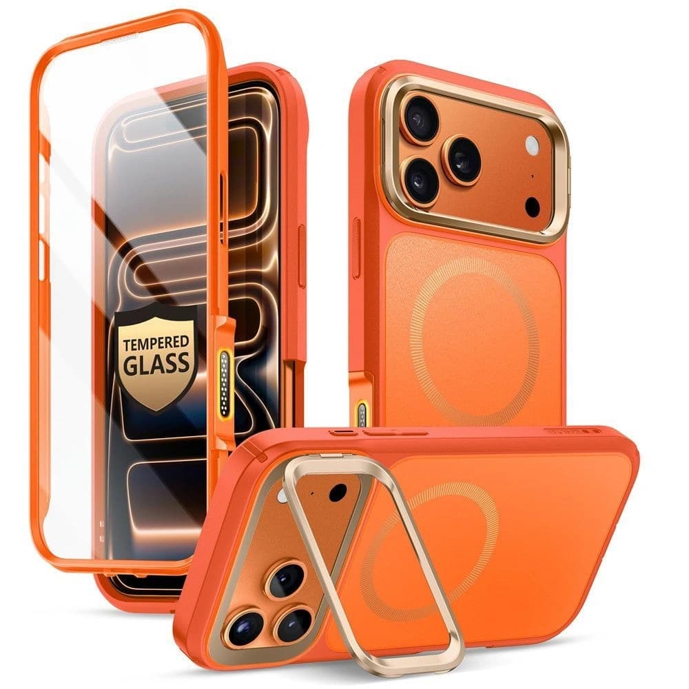 Supcase IBLSN Ares Flip Mag MagSafe Apple iPhone 17 Pro Korálový - 2