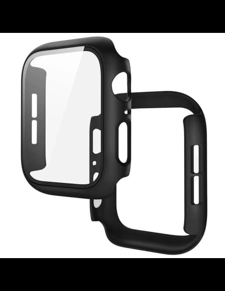 Bizon Case+Glass Hodinky Apple Watch SE 3 / SE 2 / SE / 6 / 5 / 4 44mm matná černá