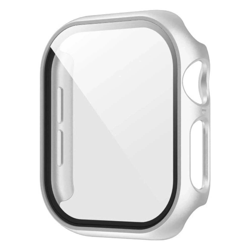 Bizon Case+Glass Hodinky Apple Watch SE 3 / SE 2 / SE / 6 / 5 / 4 44mm matný stříbrný - 3