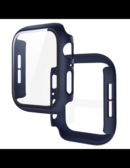 Bizon Case+Glass óra Apple Watch SE 3 / SE 2 / SE / 6 / 5 / 4 40mm matt tengerészkék