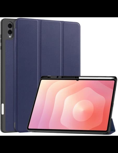 Etui z klapką Bizon Case Tab Lizard do Samsung Galaxy Tab S11 Ultra granatowe