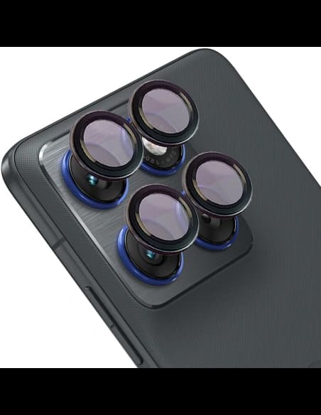 Bizon Glass Snap Linse Motorola Edge 70 schwarzer Rahmen