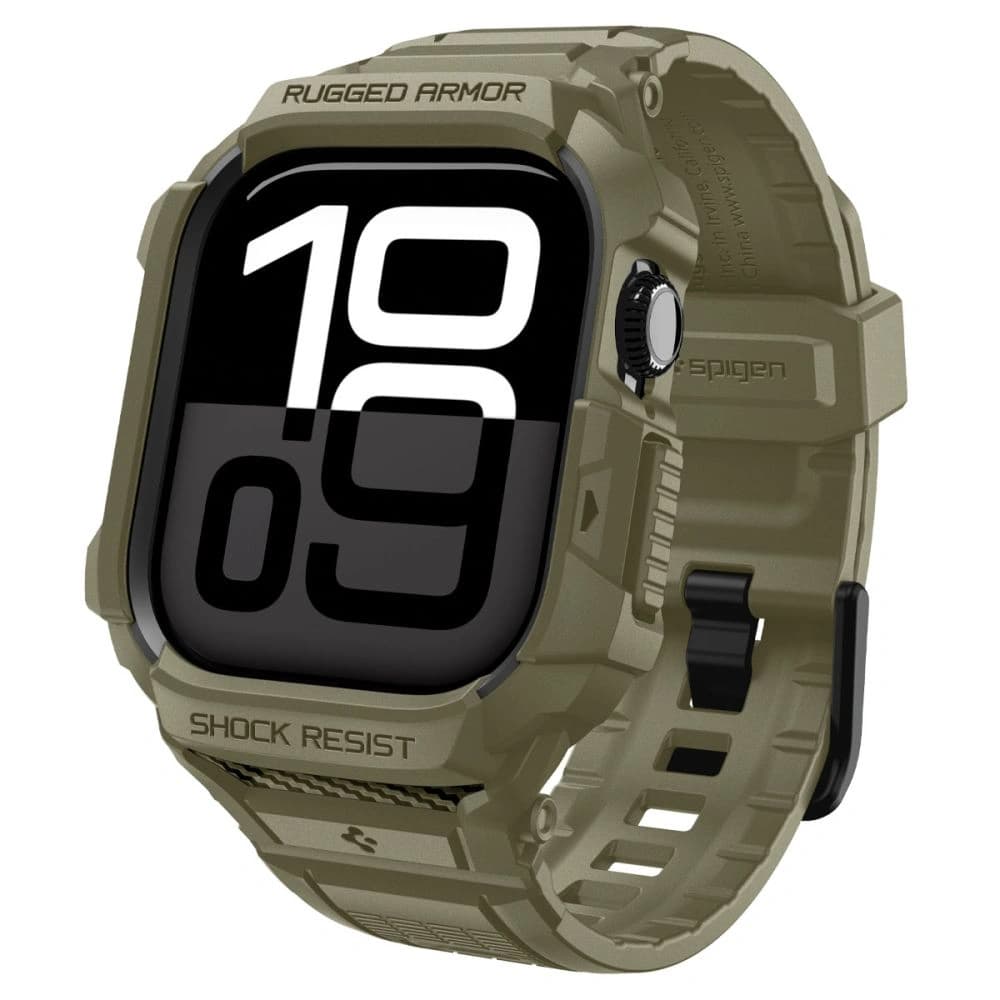 Spigen Rugged Armor Pro V2 Apple Watch 10 / 11 46mm Vintage Khaki - 1