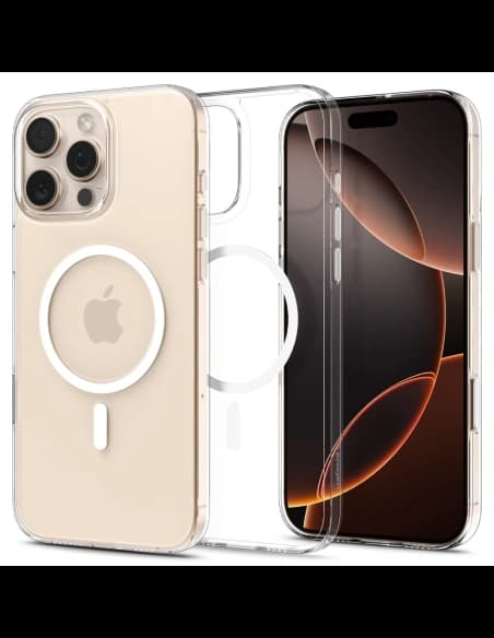 Spigen Thin Fit Mag MagSafe Apple iPhone 16 Pro Clear/white