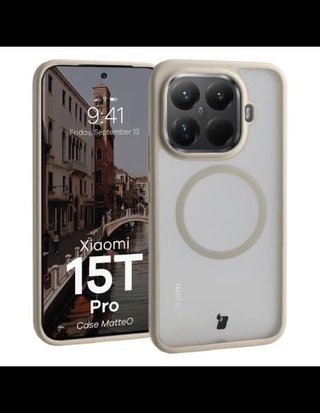 Bizon Case MatteO Magnetic Xiaomi 15T Pro kouřově béžový