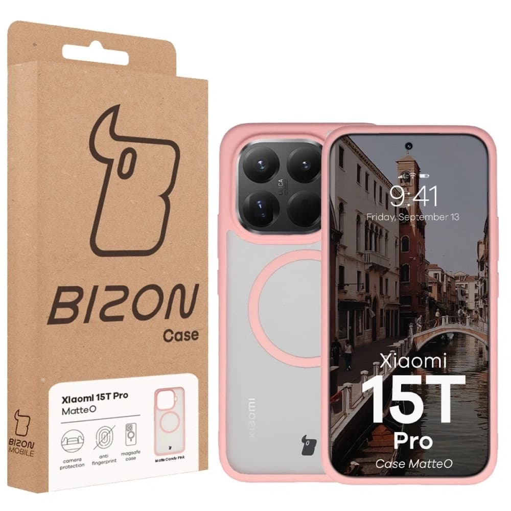 Bizon Case MatteO Magnetic Xiaomi 15T Pro kouřově světle růžový - 7
