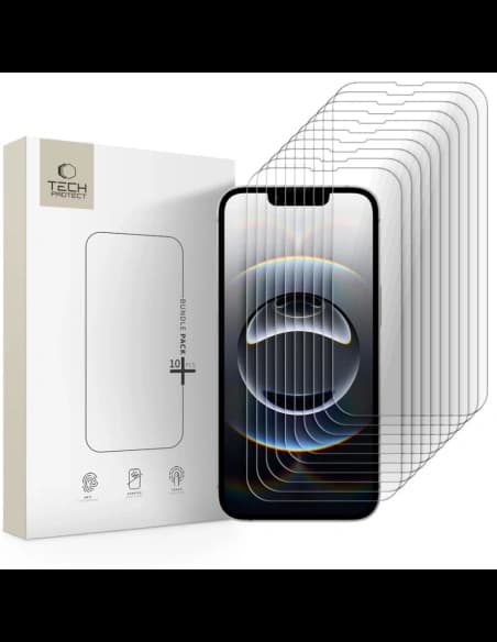Tech-Protect Bundle Glass Apple iPhone 13 / 13 Pro / 14 / 16e klar [10 PACK]