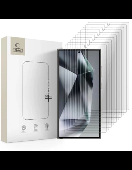 Tech-Protect Bundle Glass Samsung Galaxy S24 Ultra Čirý [10 BALENÍ]
