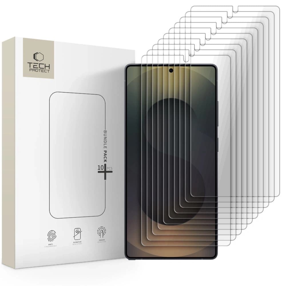 Tech-Protect Bundle Glass Samsung Galaxy S25 Ultra Čirý [10 BALENÍ] - 1