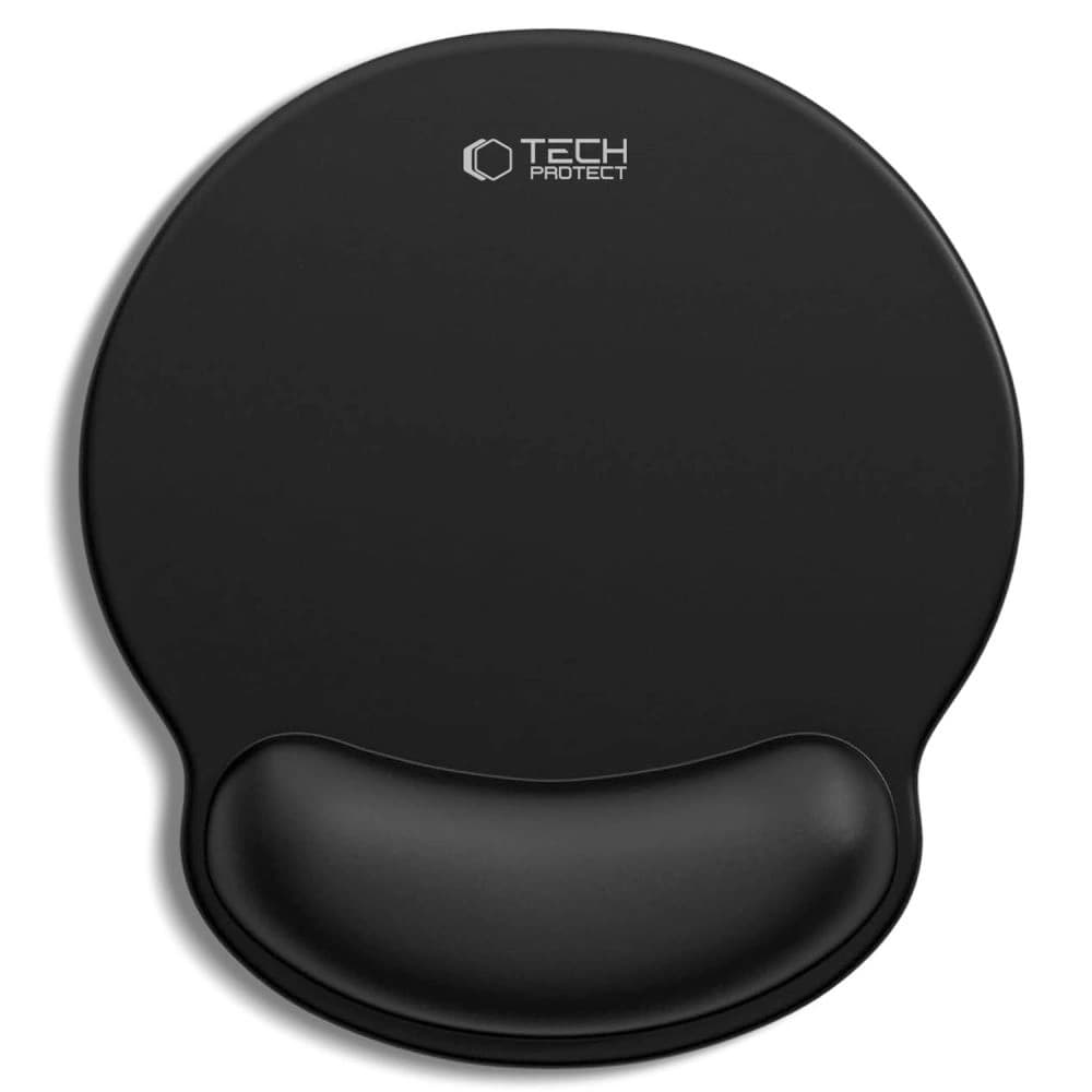 Tech-Protect A200 Podložka pod myš s gelovým zápěstím 25x22,5 cm černá - 1