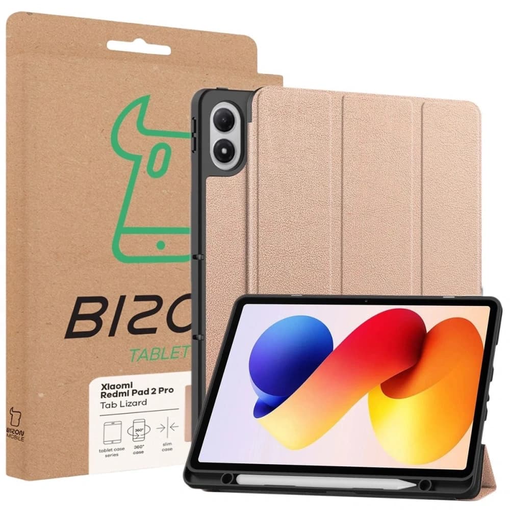 Bizon Case Tab Lizard Xiaomi Redmi Pad 2 Pro roségold - 9