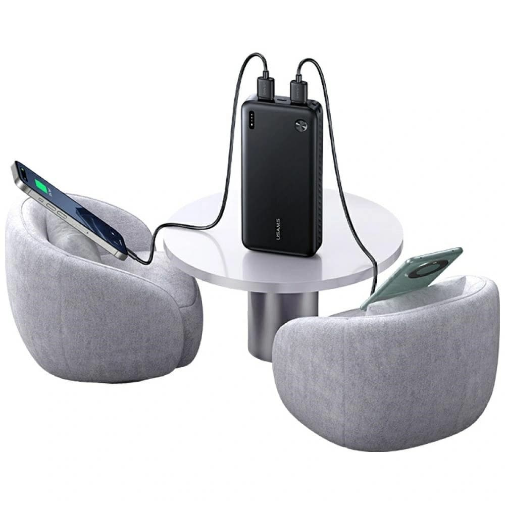 Powerbank USAMS PB83 2xUSB-A, USB-C 20000mAh biały - 5