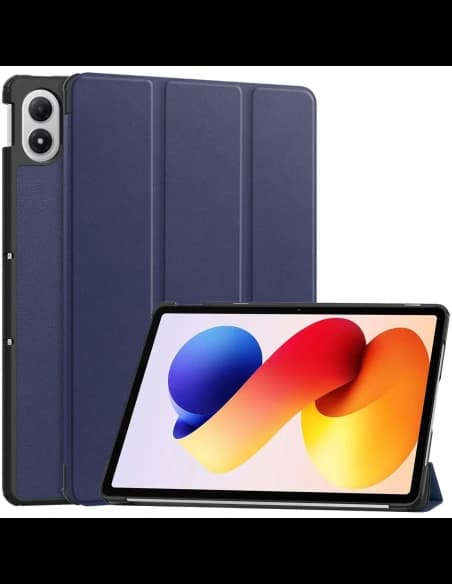 Etui mit Klappe Bizon Case Tab Croc für Xiaomi Redmi Pad 2 Pro marineblau