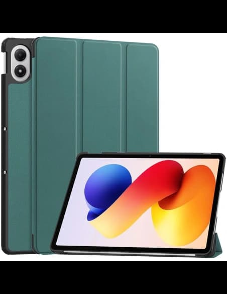 Etui mit Klappe Bizon Case Tab Croc für Xiaomi Redmi Pad 2 Pro dunkelgrün