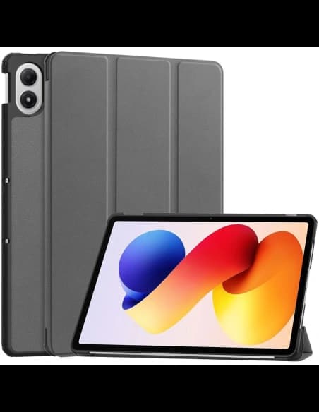Etui mit Klappe Bizon Case Tab Croc für Xiaomi Redmi Pad 2 Pro grau