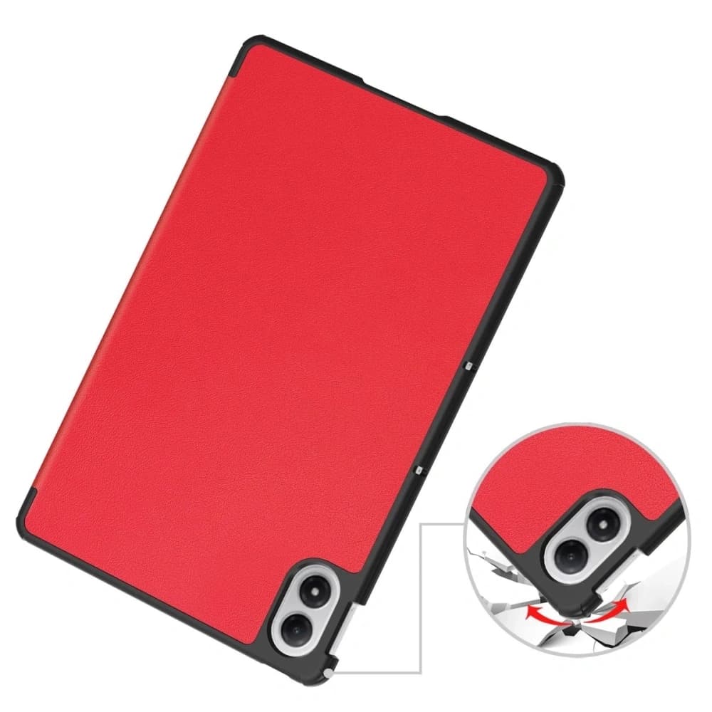 Etui s klapkou Bizon Case Tab Croc pro Xiaomi Redmi Pad 2 Pro červené - 3