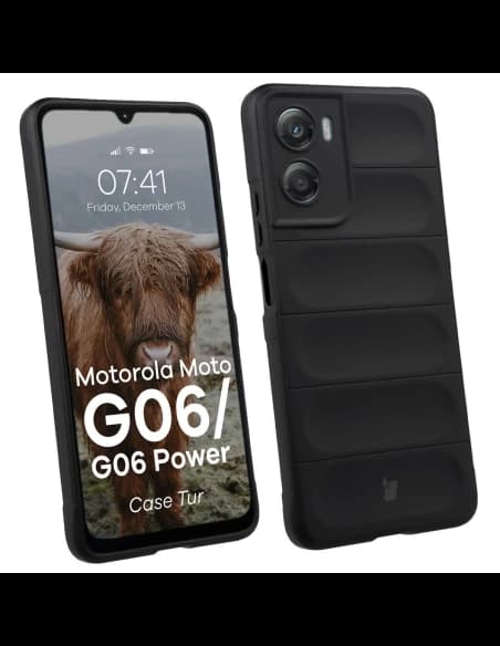 Pancerne etui Bizon Case Tur do Motorola Moto G06 4G / G06 Power 4G czarne