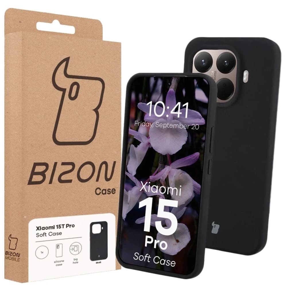 Silikonové etui Bizon Soft Case pro Xiaomi 15T Pro černé - 7