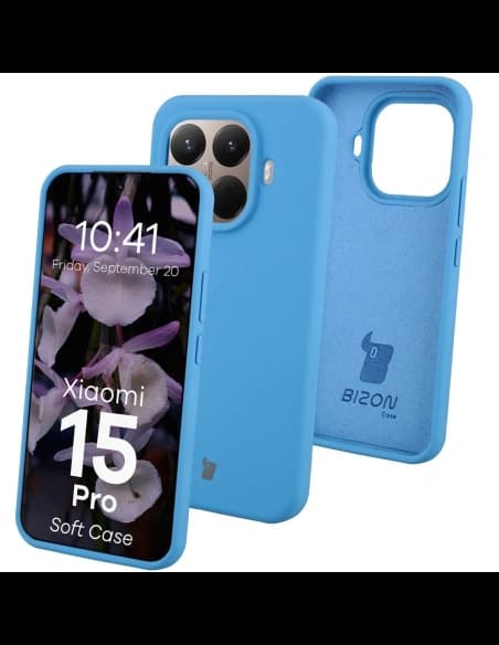 Silikonové etui Bizon Soft Case pro Xiaomi 15T Pro modré