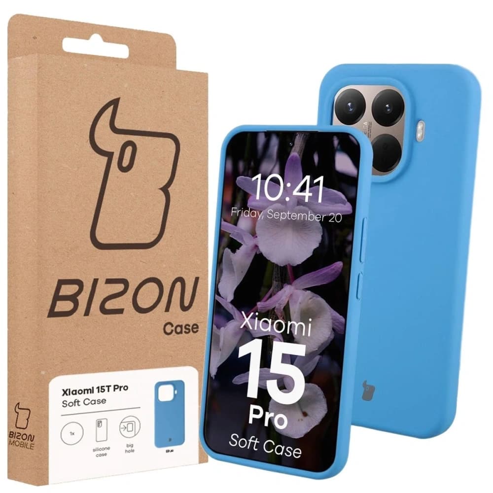 Silikonové etui Bizon Soft Case pro Xiaomi 15T Pro modré - 7