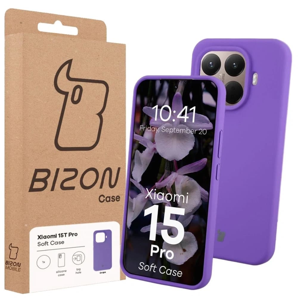 Etui din silicon Bizon Soft Case pentru Xiaomi 15T Pro violet - 7