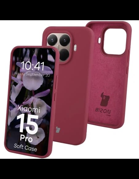 Silikonové etui Bizon Soft Case pro Xiaomi 15T Pro tmavě fialové