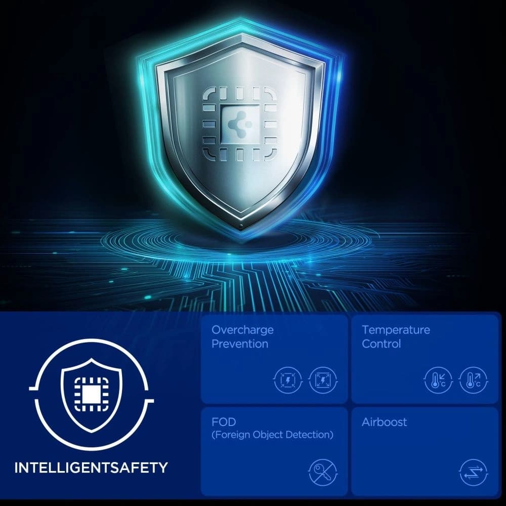 Spigen Essential EF302MOQ Qi 2.2 2in1 Magnetischer MagSafe Wireless Charger Schwarz - 7