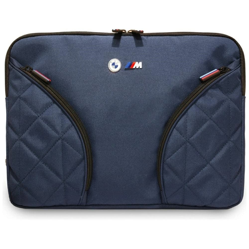 BMW Pungi din nailon și mânecă cu logo metalic 14" albastru închis - 1