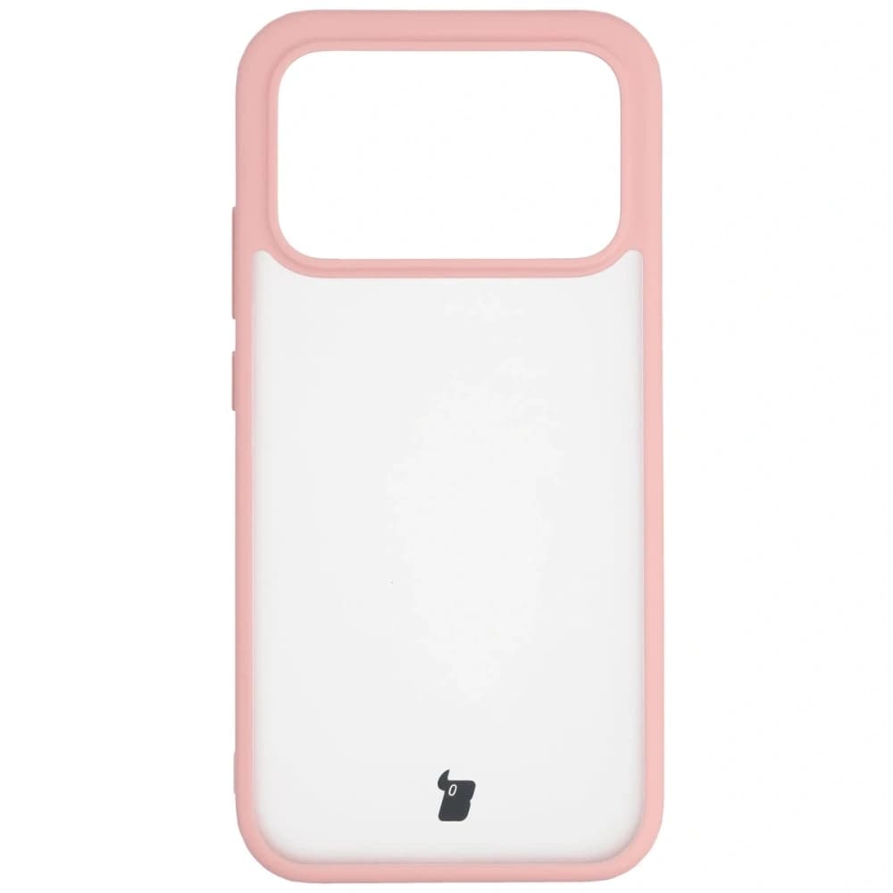 Husa Bizon Case Angelo Xiaomi POCO F8 Pro semi-transparentă cu un cadru roz deschis - 2