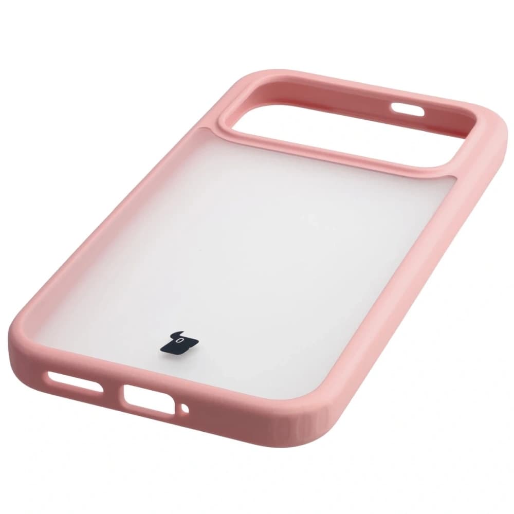 Husa Bizon Case Angelo Xiaomi POCO F8 Pro semi-transparentă cu un cadru roz deschis - 5