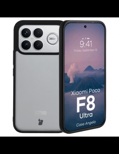Bizon tok Angelo Xiaomi POCO F8 Ultra füstös fekete kerettel