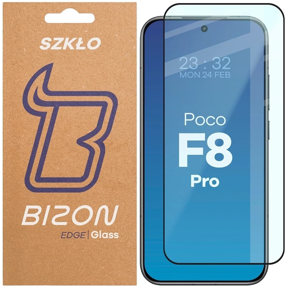 Bizon Glass Edge 2 Xiaomi POCO F8 Pro cadru negru - 1