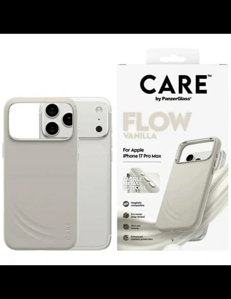 CARE od PanzerGlass FLOW MagSafe Apple iPhone 17 Pro Max vanilka