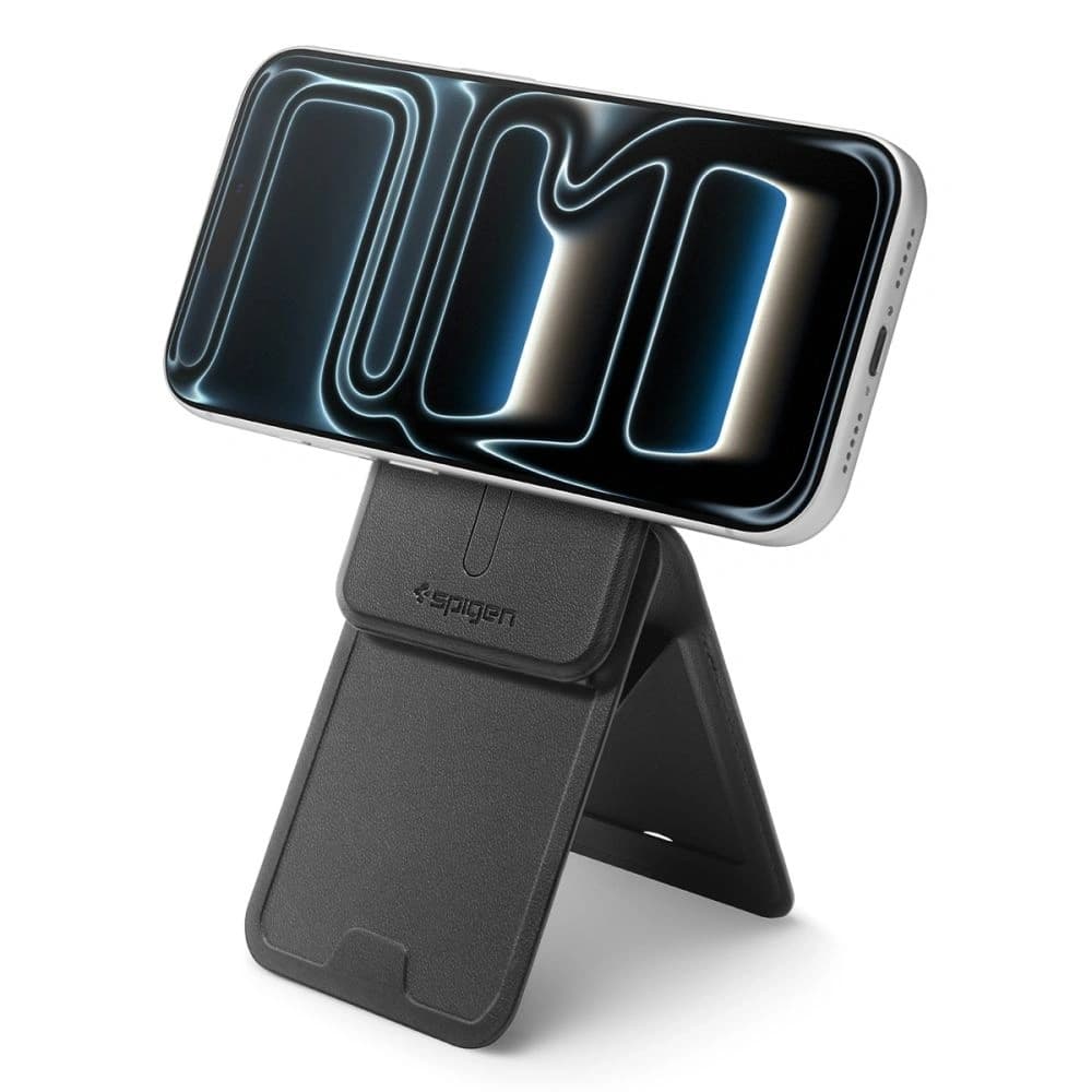Spigen S314-3 Slim Fold Tripod MagSafe Universal Magnetic Card Holder Negru - 8