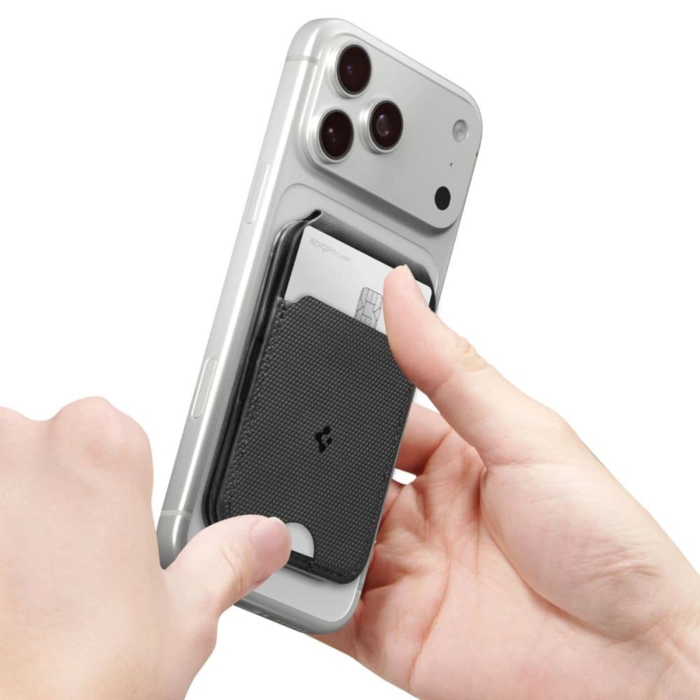 Spigen S314-2 Slim Fold Tripod MagSafe Universal Magnetic Card Holder Negru - 15