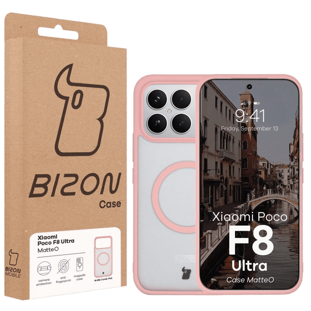 Bizon Case MatteO Magnetic Xiaomi POCO F8 Ultra kouřově světle růžový
- 7