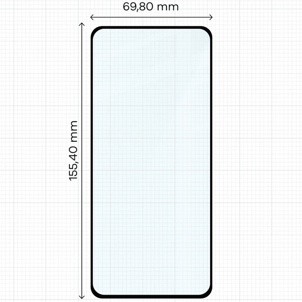 Bizon Glass Edge Duo Motorola Moto G84 5G schwarzer Rahmen [2 PACK]
 - 2