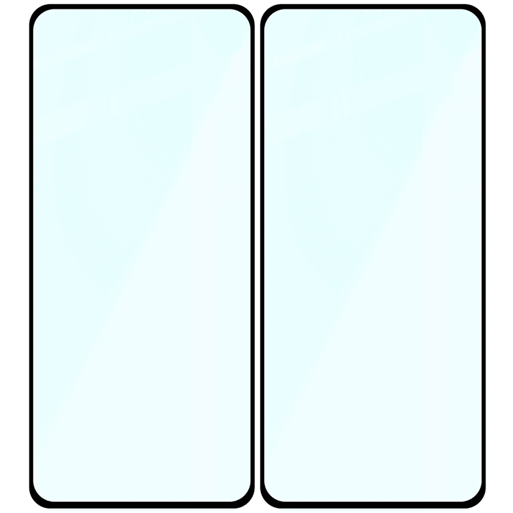 Bizon Glass Edge Duo Motorola Moto G84 5G schwarzer Rahmen [2 PACK]
 - 4